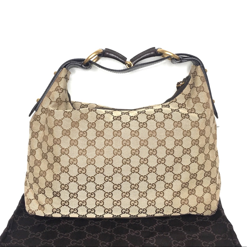 Authentic Gucci brown monogram Hobo bag